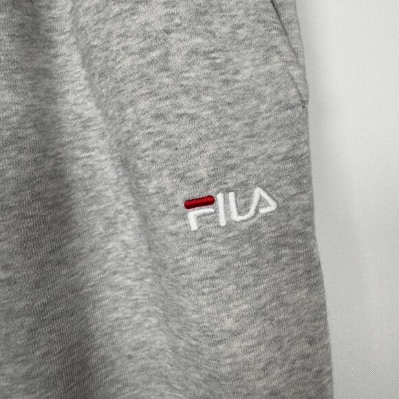 FILA Men's Jogger Sweatpants Grey Cotton Classic Logo Size M - Picture 6 of 10